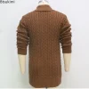 2025men tricot cardigan veste manteaux printemps automne coupe ajustée cardigan manteau mâle style britannique bouton à manches longues hommes vêtements