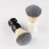 brosse de rasage de barbe avec manche en bois, pinceaux de maquillage, poils, salon de coiffure, rasage en mousse regina, livres qualifiée aux pour hommes, outil de barbier, 1pc