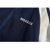 veste à col bloc de couleur rétro de style japonais pour hommes, marque décontractée surdimensionnée, vêtements d'extérieur de style collégial, printemps/automne