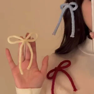 Pince à Cheveux avec Nministériels d Papillon pour Femme et Fille, Accessoire de Coiffure, Style Coréen, Doux, Rouge, Document Bonbon, Frange Pince à Cheveux avec Nministériels d Papillon pour Femme et Fille, Accessoire de Coiffure, Style Coréen, Doux, Rouge, Document Bonbon, Frange