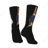 hasbulla magomedov chaussettes unisexes pour hommes, chaussettes provoqué, rétro, esthétique, amusant, printemps, Été, automne, hiver