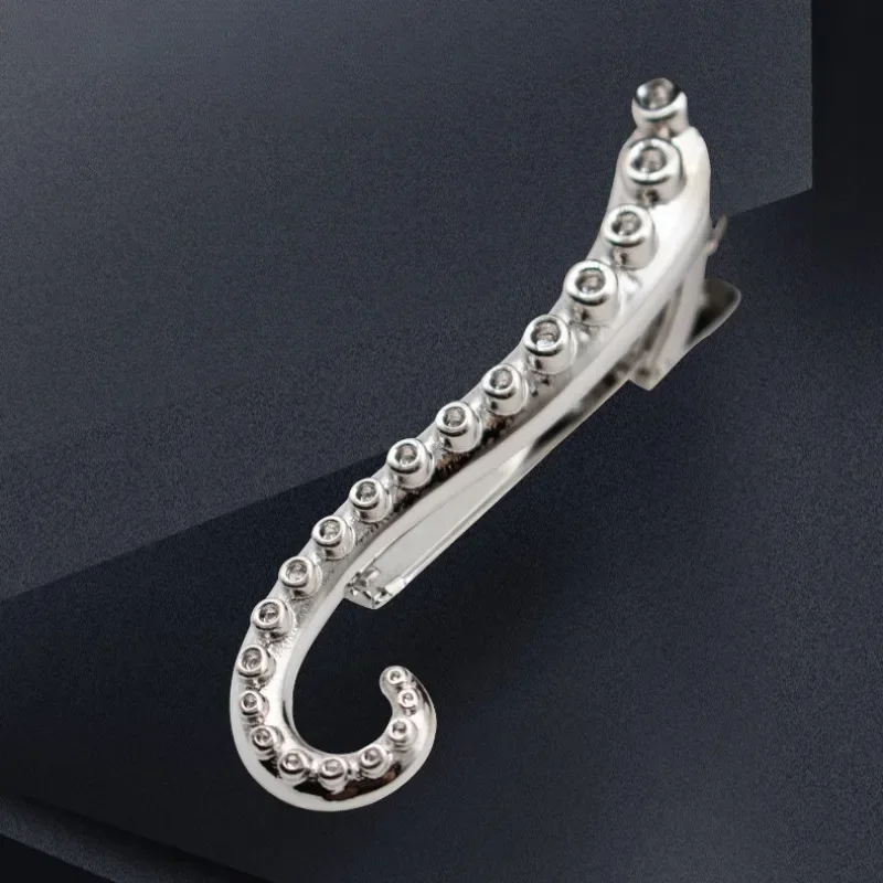 pieuvre personnalisée pour hommes et femmes, clip simple, léger, plat, formel, trempé, banquet, accessoire d'affaires, mode haut de gamme, adapté aux deux pieuvre personnalisée pour hommes et femmes, clip simple, léger, plat, formel, trempé, banquet, accessoire d'affaires, mode haut de gamme, adapté aux deux