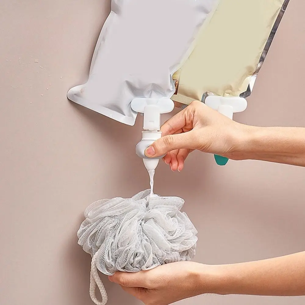 presse agrumes de contrôle de liquide en sac en silicone, à l'envers, pochette de distribution de shampoing de style japonais, économie de travail presse agrumes de contrôle de liquide en sac en silicone, à l'envers, pochette de distribution de shampoing de style japonais, économie de travail