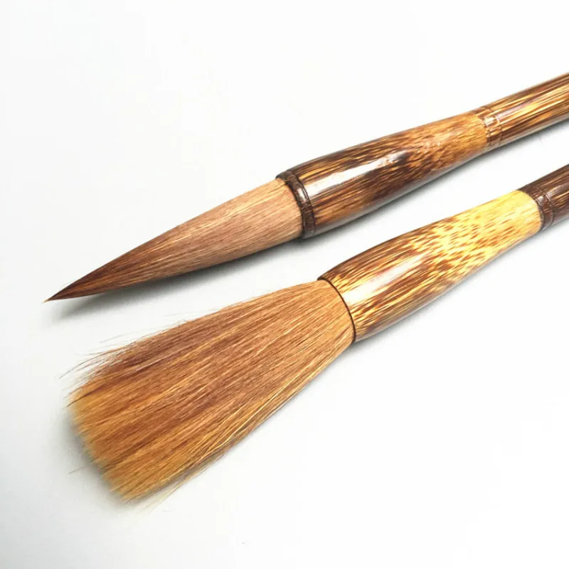 pinceau de calligraphie chinoise, brosse à cheveux de belette, brosse d'écriture et de dessin pour débutant, script régulier, chine en caligraphie caligrafia pinceau de calligraphie chinoise, brosse à cheveux de belette, brosse d'écriture et de dessin pour débutant, script régulier, chine en caligraphie caligrafia