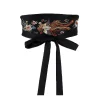 style chinois ceinture brodée kimono ceinture de cravate rétro satin traditionnel hanfu robe ceinture femmes obi yukata robe corset