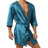 Peignoir à capuche et manches Peignoir pour hommes, robe de nuit, vêtements de nuit, pyjamas, zones sexy