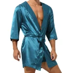 Peignoir à capuche et manches Peignoir pour hommes, robe de nuit, vêtements de nuit, pyjamas, zones sexy Peignoir à capuche et manches Peignoir pour hommes, robe de nuit, vêtements de nuit, pyjamas, zones sexy