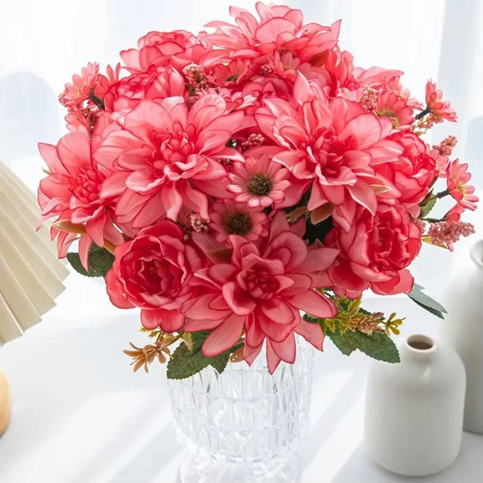 soie fleur artificielle vente chaude dahlia roses daisy maison vase jardin décor bonsaï mariage bouquet de mariée festival pas cher bricolage cadeaux soie fleur artificielle vente chaude dahlia roses daisy maison vase jardin décor bonsaï mariage bouquet de mariée festival pas cher bricolage cadeaux