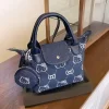 Kitty Denim sac à bandoulière nouveau Design boulette impression mignon Kawaii sac à bandoulière pour femmes filles accessoire de mode