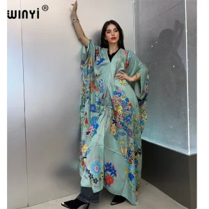 WINYI robe traditionnelle africaine musulmane pour femme abaya dubaï caftan de luxe robe de soirée élégante robe Maxi longueur couvertures de plage