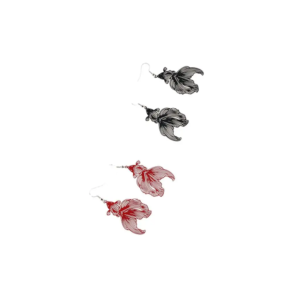 koi carpe métal poisson rouge boucles d'oreilles animal poisson en alliage de zinc poisson rouge eardrop or argent couleur bijoux accessoires koi carpe pendentif koi carpe métal poisson rouge boucles d'oreilles animal poisson en alliage de zinc poisson rouge eardrop or argent couleur bijoux accessoires koi carpe pendentif