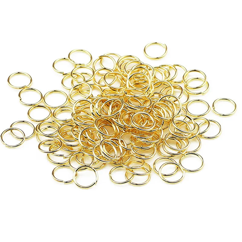 bijoux en alliage d'or kc 4 6 8mm, ensemble d'anneaux de saut ouverts, kit d'accessoires pour bricolage, bracelet, collier, chaîne, fabrication d'accessoires de connexion bijoux en alliage d'or kc 4 6 8mm, ensemble d'anneaux de saut ouverts, kit d'accessoires pour bricolage, bracelet, collier, chaîne, fabrication d'accessoires de connexion