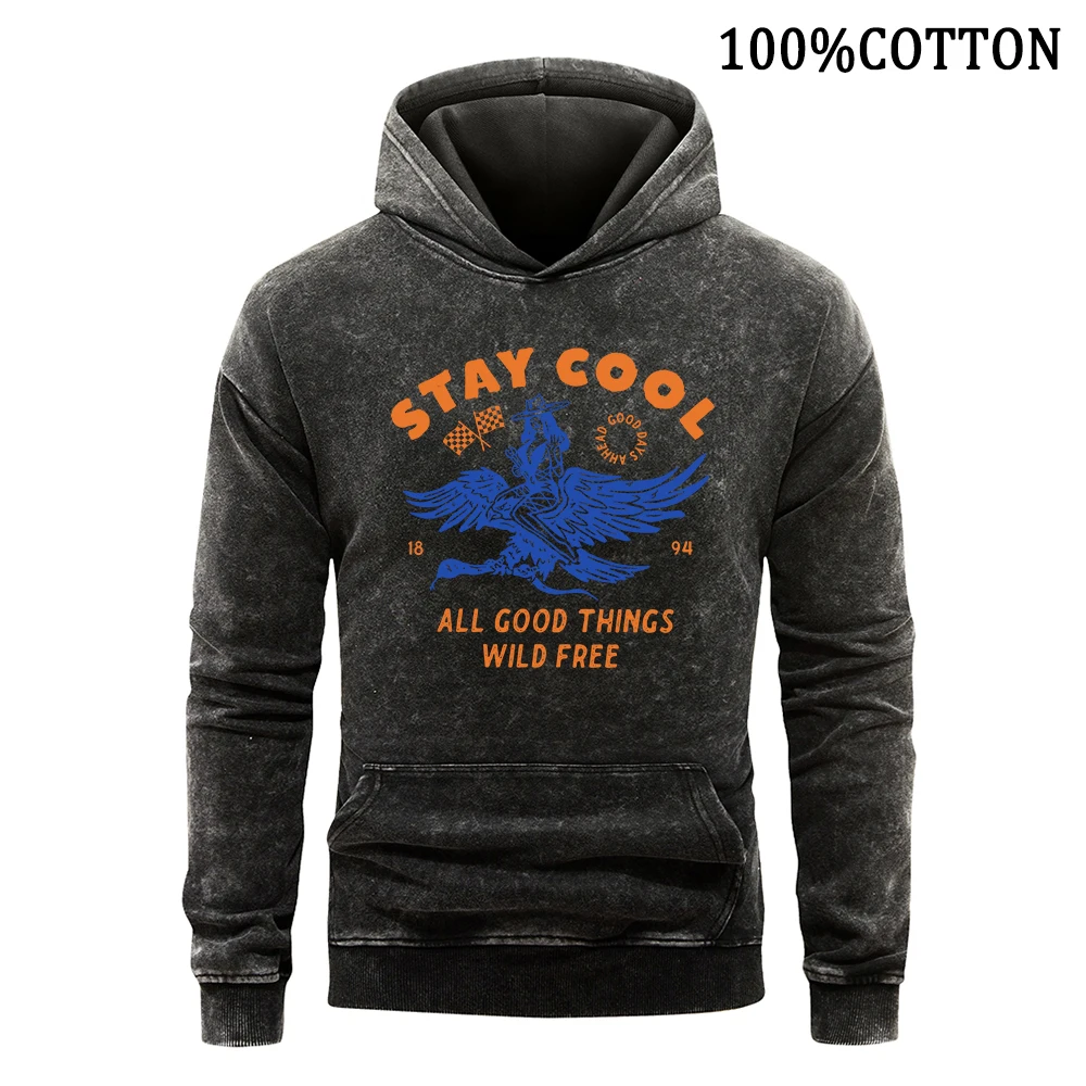 sweat à capuche vintage 100% coton délavé pour homme, pull confortable, chemise de dehors, automne sweat à capuche vintage 100% coton délavé pour homme, pull confortable, chemise de dehors, automne