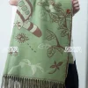style japonais écharpe châle bouton anime foulards bureau vacances shopping mode épais double face hiver chaud écharpe double usage