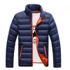 vestes d'hiver à col montant pour hommes, manteaux courts et ajustés, vêtements joker à la mode, haute qualité, rembourrage de luxe élégant, y2k, 2025