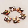 figurines créatives en résine de cuisine japonaise, mini sushi artificiel, fruits de mer miniatures, ornements de bureau