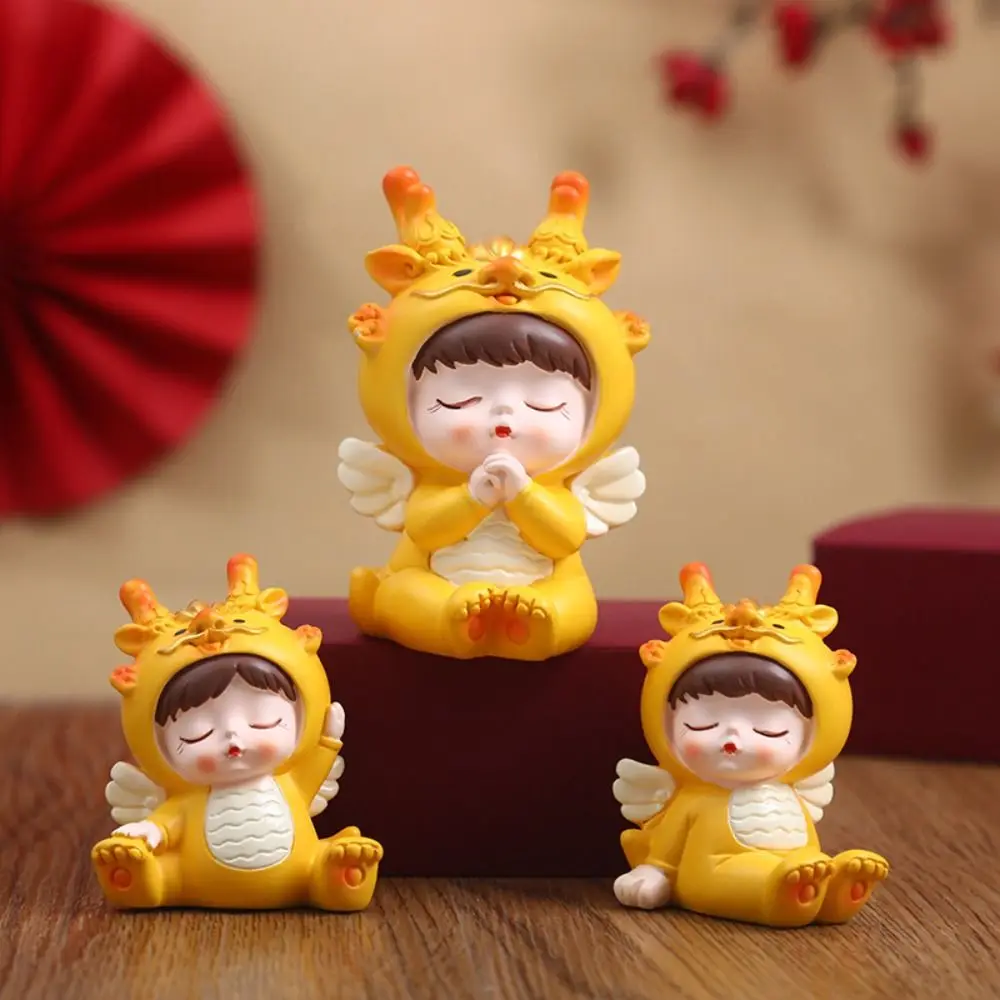 kwaii résine dragon bébé ornement dessin animé chinois zodiaque dragon statue mignon délicat dragon figurine cadeau kwaii résine dragon bébé ornement dessin animé chinois zodiaque dragon statue mignon délicat dragon figurine cadeau