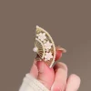 pince à cheveux en forme d'éventail pour femmes, pince à frange latérale super féerique, pince à bec de canard en alliage quotidien, épingle à cheveux, accessoires pour cheveux