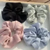 chouchou soie coréenne pour femmes, chouchou satin rose, elastic pour cheveux gros chouchou, elastique satin chou chou pour cheveux, chouchiu cheveux femme accessoires pour cheveu