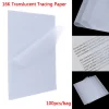 papier calque translucide, 100 pièces, artisanat, copie, calligraphie, dessin, feuille d'écriture, bonne transparence et ténacité du papier