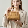 sac à main pour femme d'inspiration vintage en cuir de vachette de première qualité, fourre tout à poignée supérieure, finition mate, sac à bandoulière à sangle unique