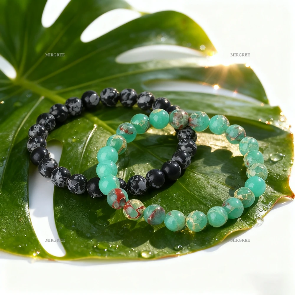 2 bracelets noirs gris et turquoise, bijoux en cristal de guérison faits à la main pour un usage quotidien et un cadeau, conception élastique pour une ajustement confortable 2 bracelets noirs gris et turquoise, bijoux en cristal de guérison faits à la main pour un usage quotidien et un cadeau, conception élastique pour une ajustement confortable
