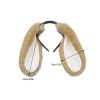 serre tête en peluche avec oreilles de lapin pour femme, joli bandeau en peluche avec dessin animé, accessoire cosplay pour fête d'halloween, tenue quotidienne