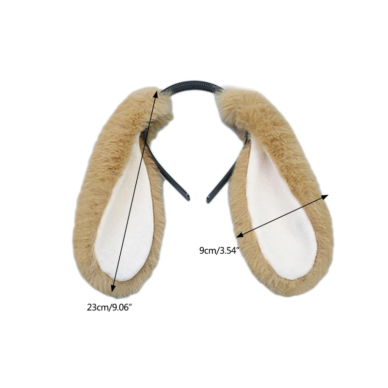 serre tête en peluche avec oreilles de lapin pour femme, joli bandeau en peluche avec dessin animé, accessoire cosplay pour fête d'halloween, tenue quotidienne serre tête en peluche avec oreilles de lapin pour femme, joli bandeau en peluche avec dessin animé, accessoire cosplay pour fête d'halloween, tenue quotidienne