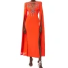 robe de soirée formelle personnalisée de style moderne, col rond, ligne a, perles, glands, sur mesure, pour vinc, bal