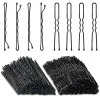 Épingles à cheveux en alliage en forme de u, 100 pièces/sac, 5cm/6cm, pinces à cheveux ondulées, épingles à cheveux simples en métal, barrettes, outils de coiffure de mariée