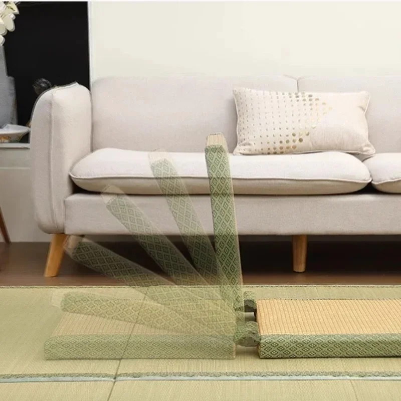 sièges tatami de chambre de style japonais, sans pieds avec dossier, chaise de sol pliable, petit canapé simple, meubles de salon sièges tatami de chambre de style japonais, sans pieds avec dossier, chaise de sol pliable, petit canapé simple, meubles de salon
