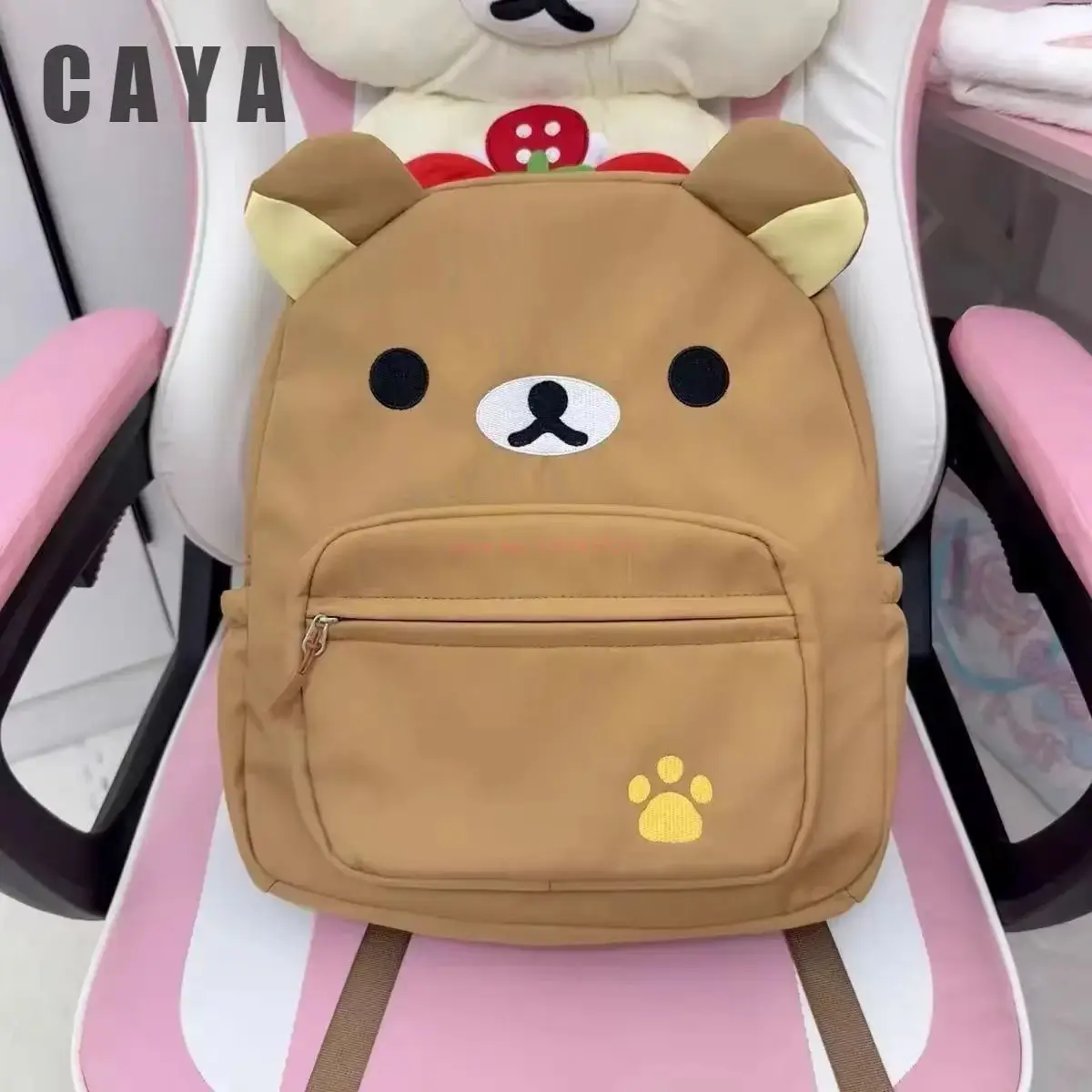 kawaii rilakkuma sac à dos anime dessin animé broderie sac à dos élégant grande capacité étudiant sac d'école en nylon sacs multifonctionnels kawaii rilakkuma sac à dos anime dessin animé broderie sac à dos élégant grande capacité étudiant sac d'école en nylon sacs multifonctionnels