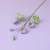 bouquet de fleurs oxalis tricotées, bouquet de fleurs artificielles au crochet, décoration de fête à domicile