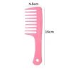 grand peigne à cheveux bouclés à dents larges pour femmes, peigne à cheveux lisses, sans nœud, peigne de coiffure épais, outils de coiffure