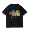 yayoi kusama camisetas artiste japonais citrouille camisa coton à manches courtes vêtements décontracté col rond art impression graphique t shirts