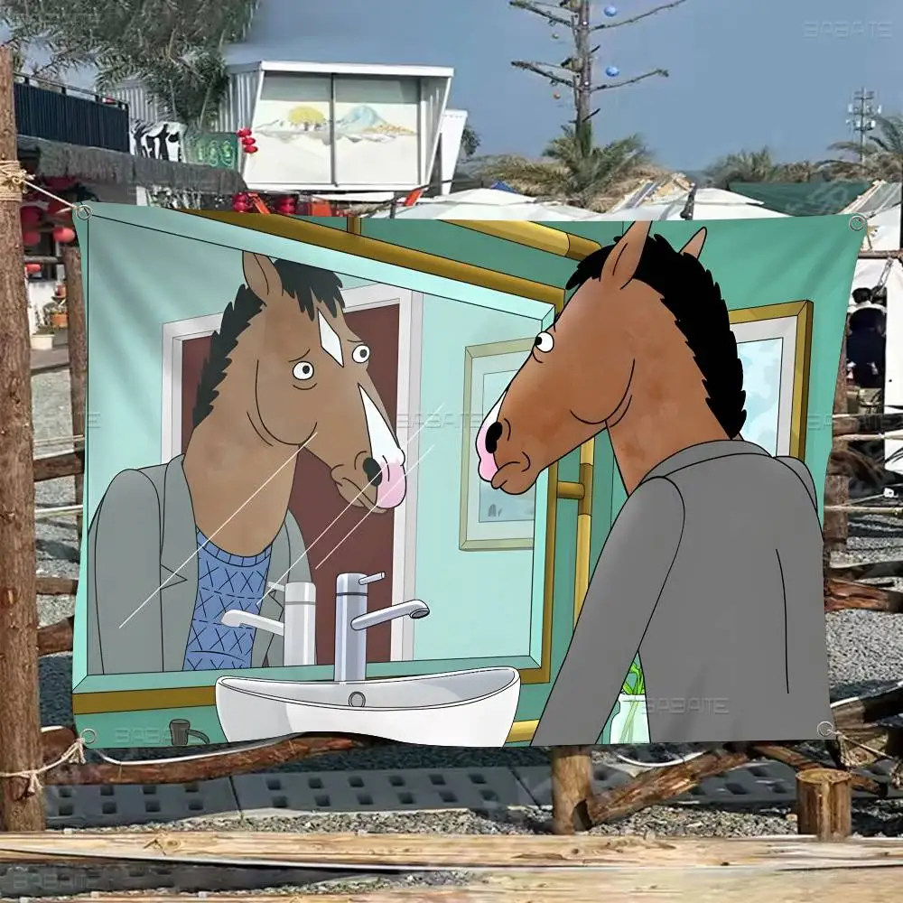 bojack horseman bannière art impression drapeau mural japonais anime tenture murale décor à la maison bojack horseman bannière art impression drapeau mural japonais anime tenture murale décor à la maison