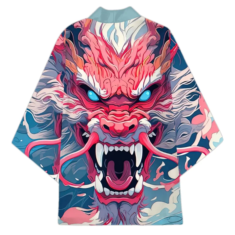 kimono de samouraï traditionnel japonais, drôle, anime 3d, imprimé dragon, hauts à la mode, cardigan ample, t shirts, tendance de rue d'été, chemise pour hommes kimono de samouraï traditionnel japonais, drôle, anime 3d, imprimé dragon, hauts à la mode, cardigan ample, t shirts, tendance de rue d'été, chemise pour hommes