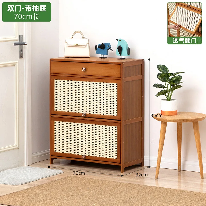 armoire à chaussures d'entrée haute avec porte rabattable pour couloir extérieur, unité d'entrée intégrée de grande capacité pour espaces étroits de la maison armoire à chaussures d'entrée haute avec porte rabattable pour couloir extérieur, unité d'entrée intégrée de grande capacité pour espaces étroits de la maison