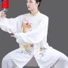 uniforme de chapelle tai brodé tête de dragon, tenue d'entraînement de la chapelle ba duan jin tai pour femmes et hommes et costume de performance de kung fu