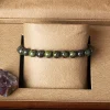 bracelets élastiques en pierre de sang de dragon naturel pour femmes et hommes, breloque en perles de jaspe de dinosaure, bijoux de guérison, yoga, méditation, cadeau