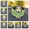 mode fleur coréenne bandeau perle perlée hanbok bandeau style ethnique traditionnel scène danse cheveux cerceau enfants