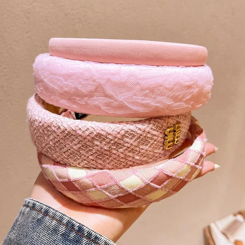 bandeau rose pour femmes, pince à cheveux douce et élégante, attaches polyvalentes antidérapantes pour usage extérieur, lavage du visage, lots de cheveux bandeau rose pour femmes, pince à cheveux douce et élégante, attaches polyvalentes antidérapantes pour usage extérieur, lavage du visage, lots de cheveux