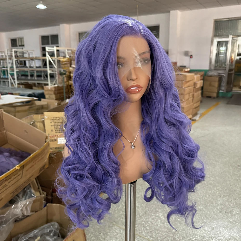 perruque violette vague de corps perruque avant en dentelle synthétique perruque de dentelle naturelle vendre perruques de dentelle violette pour les femmes cosplay anime prêt à porter perruque violette vague de corps perruque avant en dentelle synthétique perruque de dentelle naturelle vendre perruques de dentelle violette pour les femmes cosplay anime prêt à porter