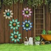 Décoration murale de jardin en métal, Sculpture artistique suspendue, ornement esthétique pour la maison, la chambre, le jardin, la cour, l&rsquo;extérieur