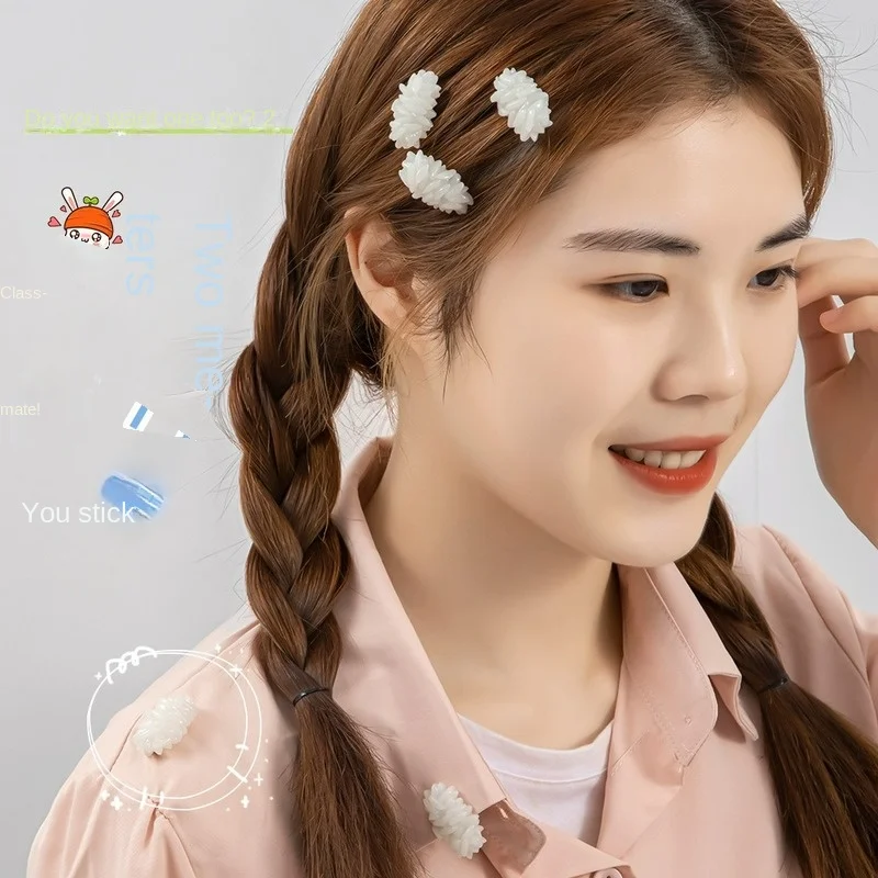 Épingle à cheveux japonaise mignonne, simulation de riz, couvre chef de personnalité, Épingle créative latérale, accessoires pour cheveux Épingle à cheveux japonaise mignonne, simulation de riz, couvre chef de personnalité, Épingle créative latérale, accessoires pour cheveux
