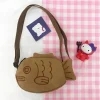 taiyaki sac à dos de dessin animé japonais mignon pour femme, sacoche à bandoulière, porte monnaie