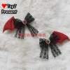 harajuku y2k fille sous culture style femmes gothique lolita arc noir rouge série ange accessoire de cheveux épingle à cheveux clips épingles pinces à cheveux
