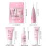 sakura ensembles de soins de la peau pour femme, crème pour le visage, essence pour le visage, sérum pour les yeux, produit de soin de la peau, coffret cadeau, kit de 3 pièces