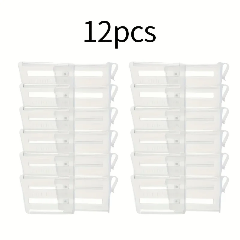 séparateur d'espace réglable pour réfrigérateur, 6/12 pièces, organisateur extensible pour boissons et sauces, maximisez le stockage du réfrigérateur, organisé bien séparateur d'espace réglable pour réfrigérateur, 6/12 pièces, organisateur extensible pour boissons et sauces, maximisez le stockage du réfrigérateur, organisé bien