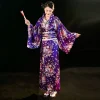 costume de cosplay kimono japonais traditionnel, robe kimono élégante de style japonais sakura pour fille, imprimé floral asiatique